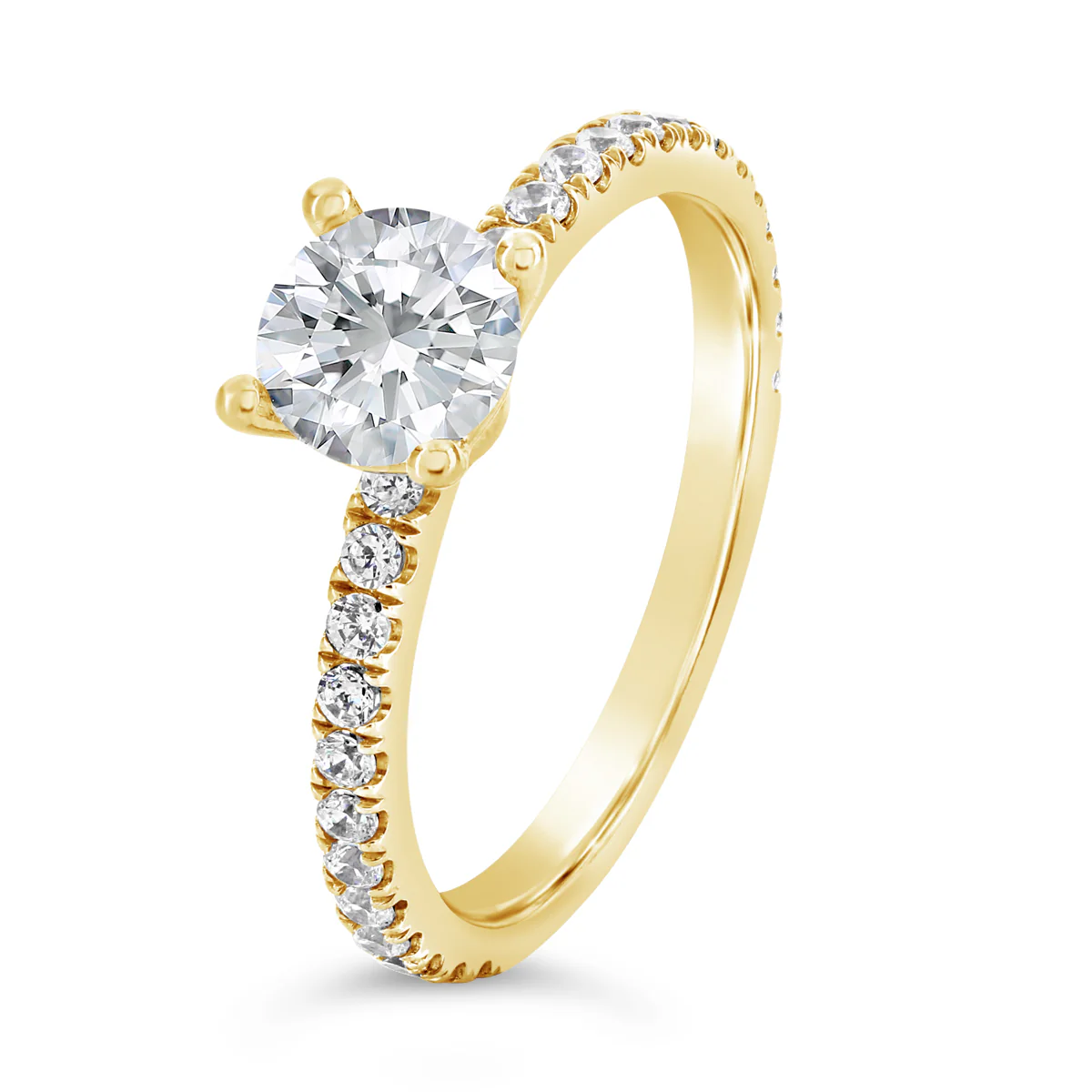 Round Brilliant Cut Diamond Engagement Ring - ACB050 - Image 3