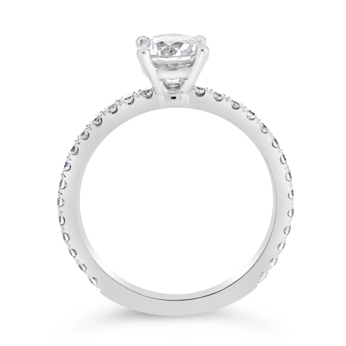 Round Brilliant Cut Diamond Engagement Ring - ACB050 - Image 4