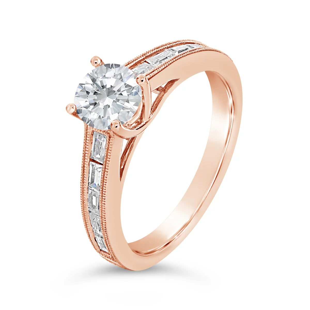 Round Brilliant Cut Diamond Engagement Ring - ACB061 - Image 3