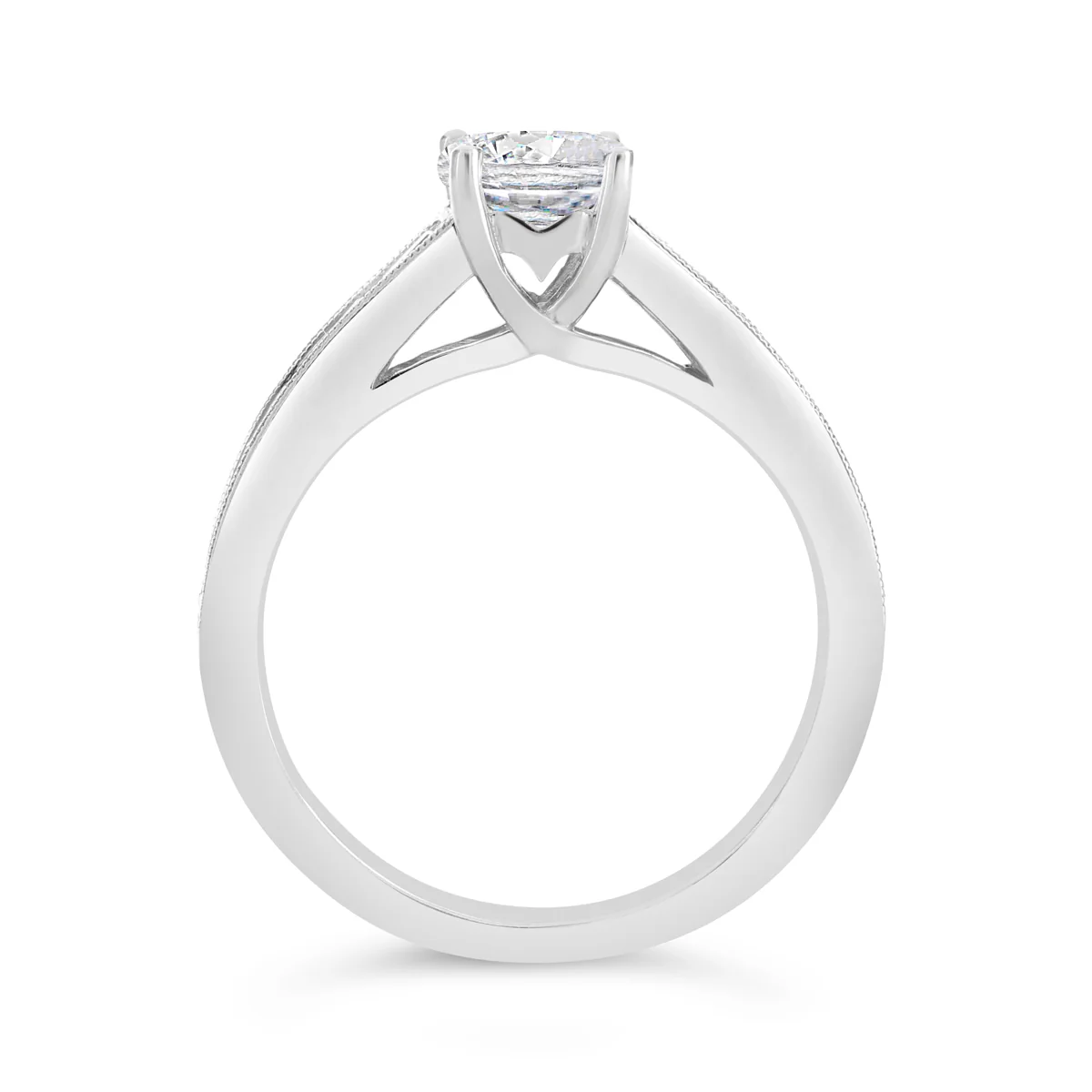 Round Brilliant Cut Diamond Engagement Ring - ACB061 - Image 4
