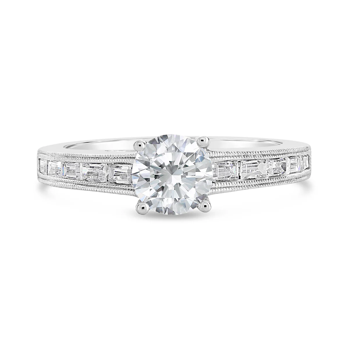 Round Brilliant Cut Diamond Engagement Ring - ACB061 - Image 5