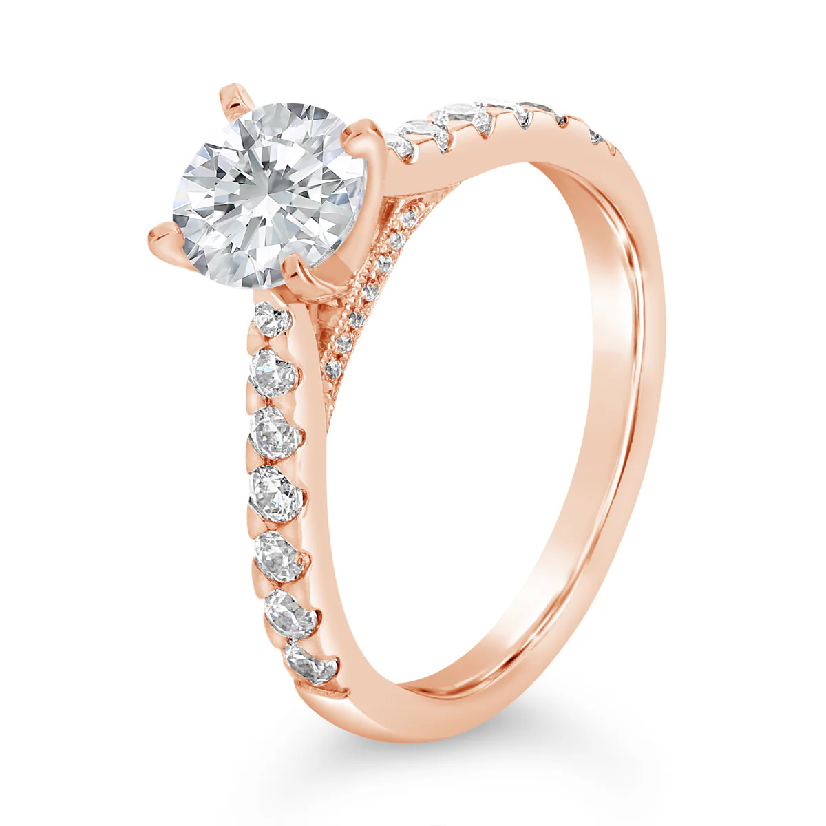 Round Brilliant Cut Diamond Engagement Ring - ACB079 - Image 4