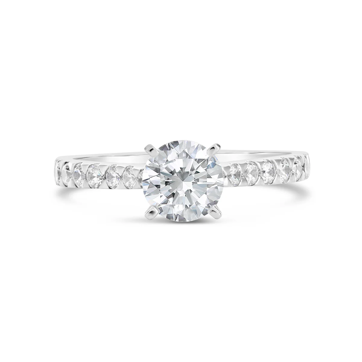Round Brilliant Cut Diamond Engagement Ring - ACB079 - Image 5