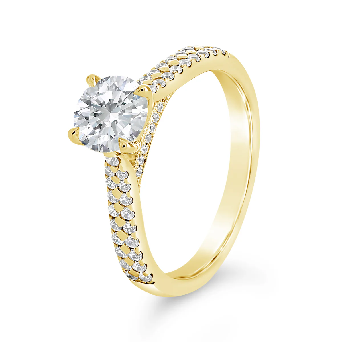 Round Brilliant Cut Diamond Engagement Ring - ACB089 - Image 3
