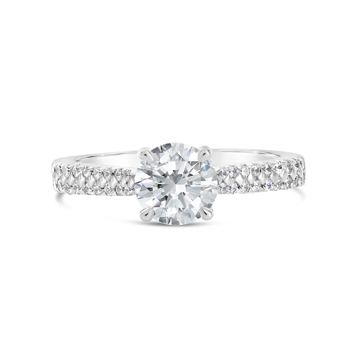 Round Brilliant Cut Diamond Engagement Ring - ACB089 - Image 5