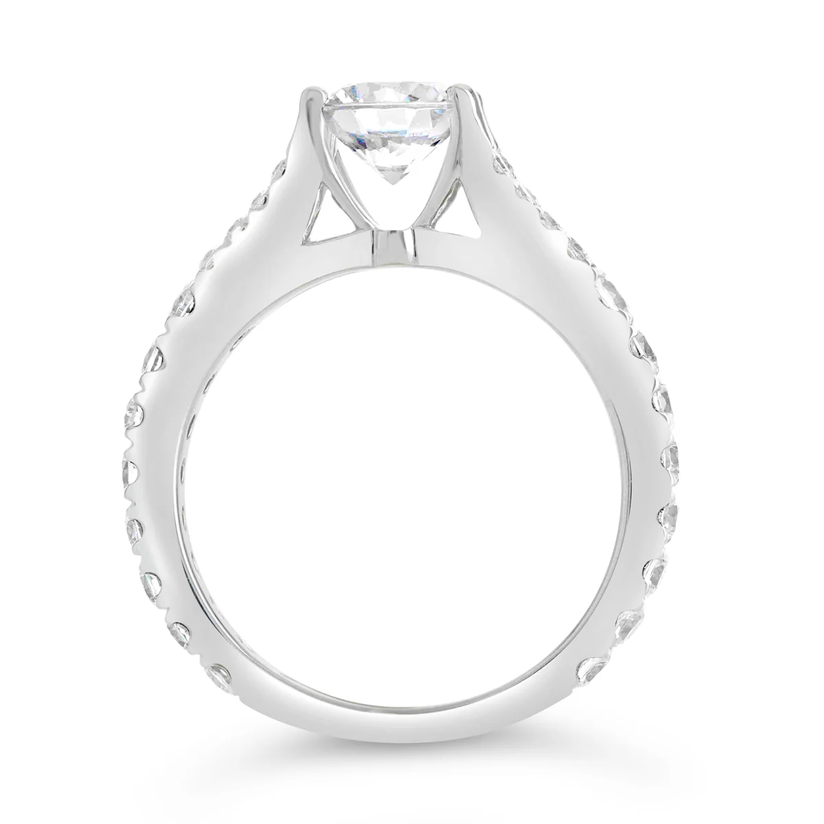 Round Brilliant Cut Diamond Engagement Ring - ACB094 - Image 5