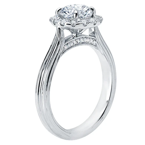 Round Brilliant Cut Diamond Engagement Ring - ACB096 - Image 3