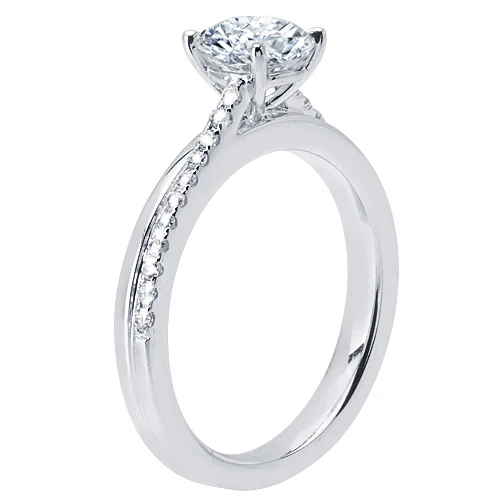 Round Brilliant Cut Diamond Engagement Ring - ACB100 - Image 3