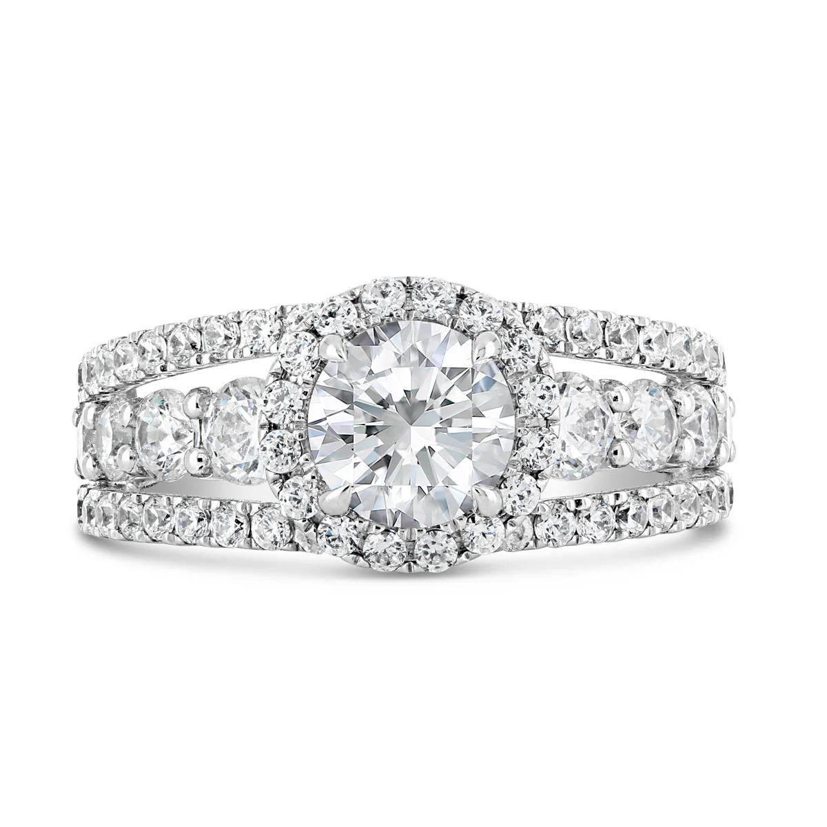 Round Brilliant Cut Diamond Engagement Ring - ACB115 - Image 2