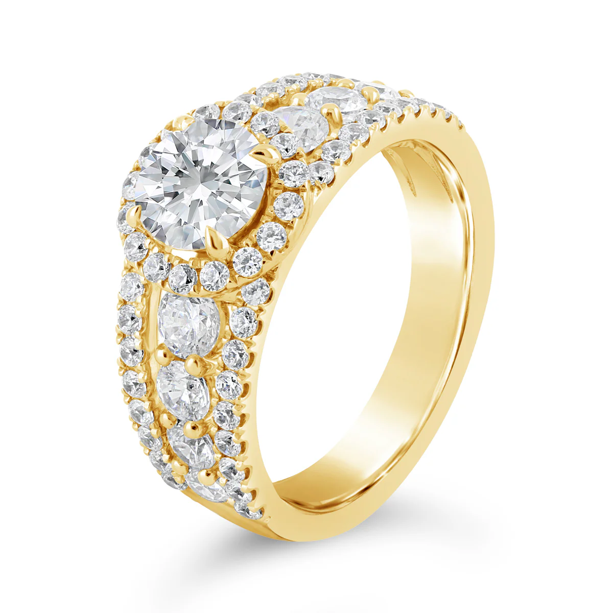 Round Brilliant Cut Diamond Engagement Ring - ACB115 - Image 3