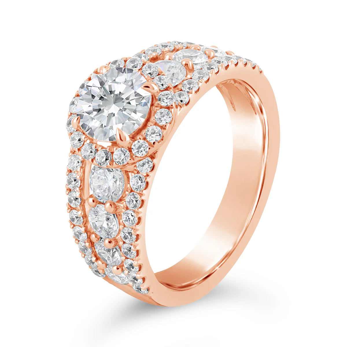 Round Brilliant Cut Diamond Engagement Ring - ACB115 - Image 4