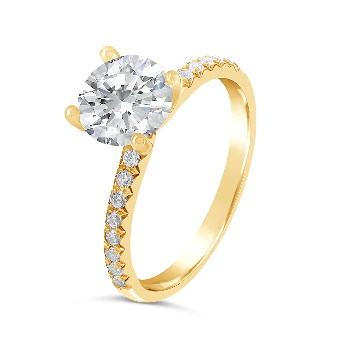 Round Brilliant Cut Diamond Engagement Ring - ACB121 - Image 2