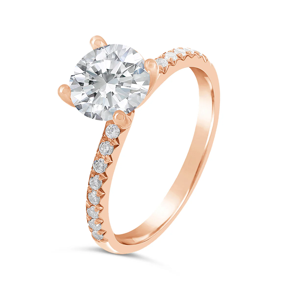 Round Brilliant Cut Diamond Engagement Ring - ACB121 - Image 3