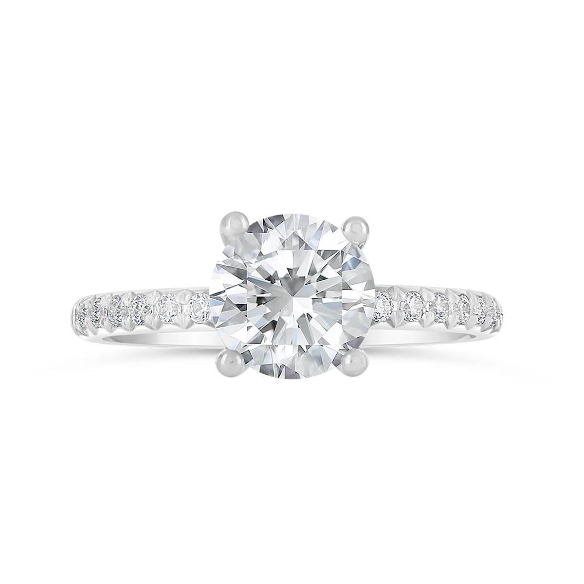 Round Brilliant Cut Diamond Engagement Ring - ACB121 - Image 5