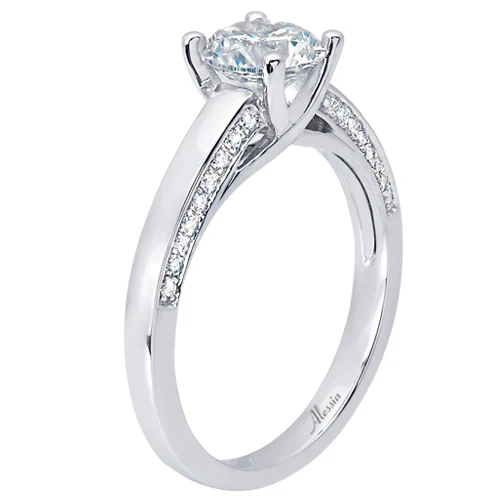 Round Brilliant Cut Diamond Engagement Ring - ACB230 - Image 2