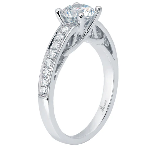 Round Brilliant Cut Diamond Engagement Ring - ACB233 - Image 2