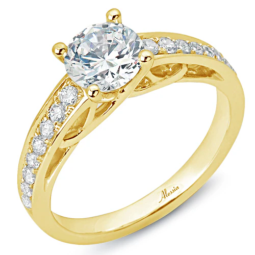 Round Brilliant Cut Diamond Engagement Ring - ACB233 - Image 3