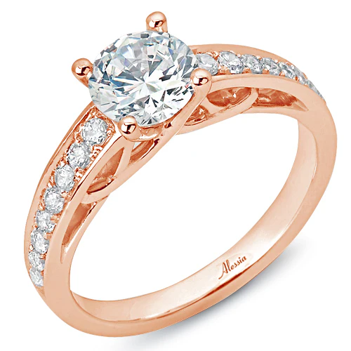 Round Brilliant Cut Diamond Engagement Ring - ACB233 - Image 4