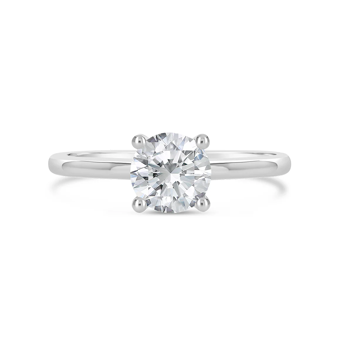 Round Brilliant Cut Solitaire Engagement Ring - ACB128 - Image 4