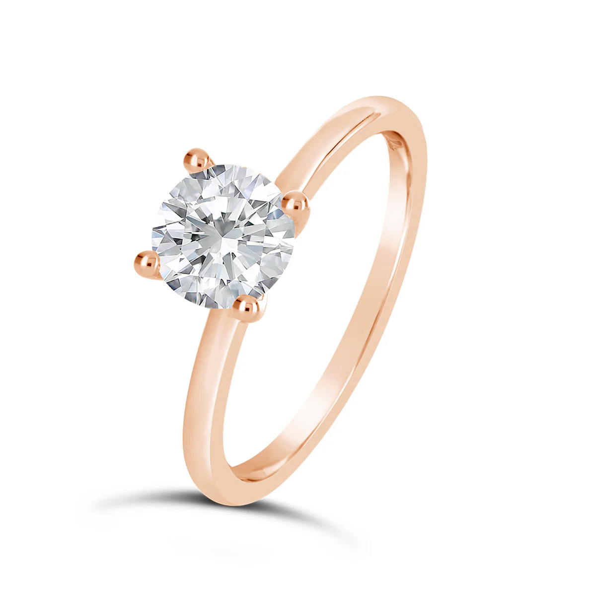 Round Brilliant Cut Solitaire Engagement Ring - ACB128 - Image 5