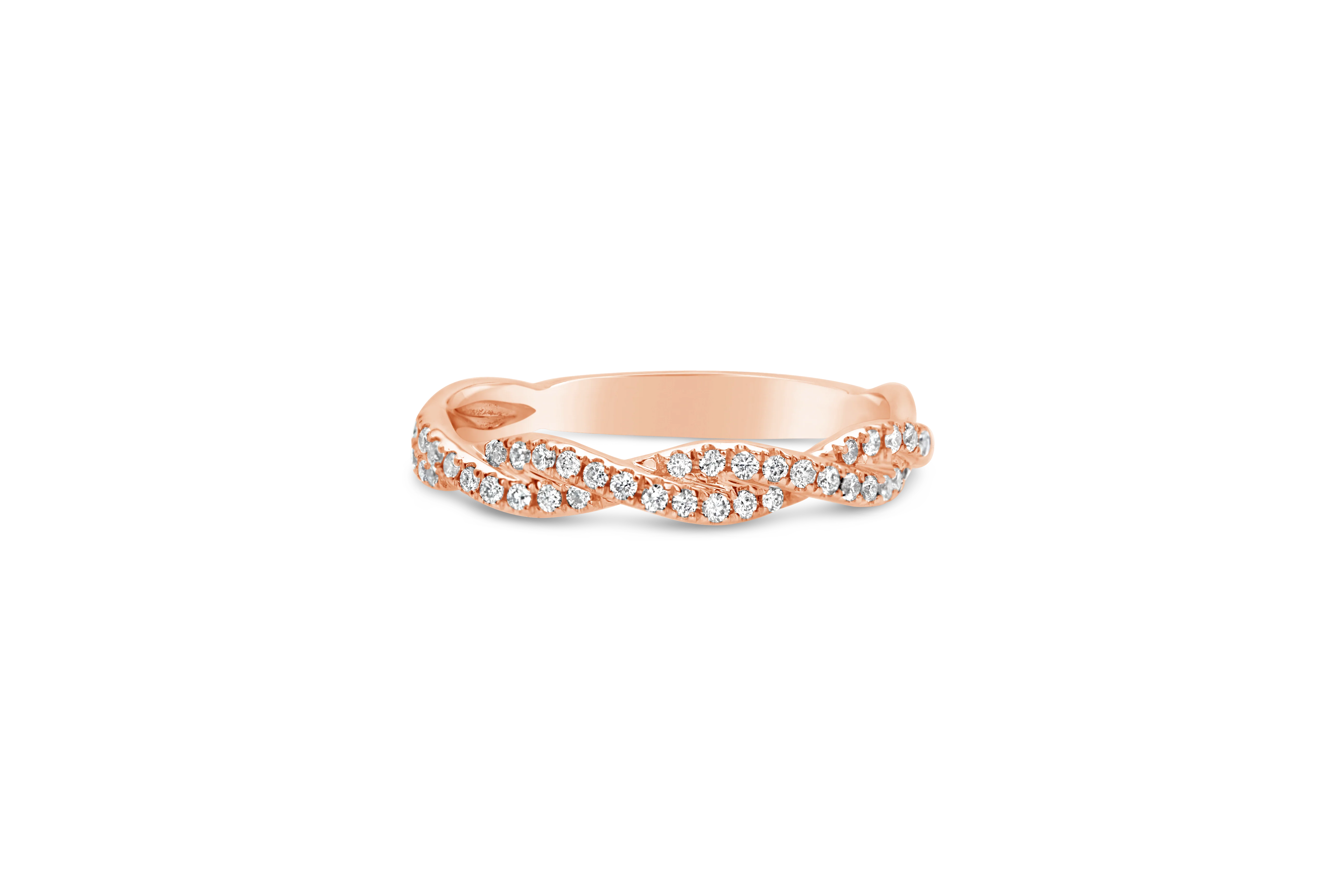 Twisting Diamond Wedding Band - ARD0684 - Image 3