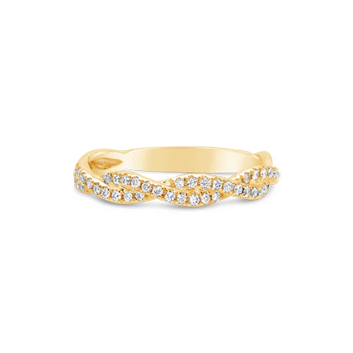 Twisting Diamond Wedding Band - ARD0684 - Image 4
