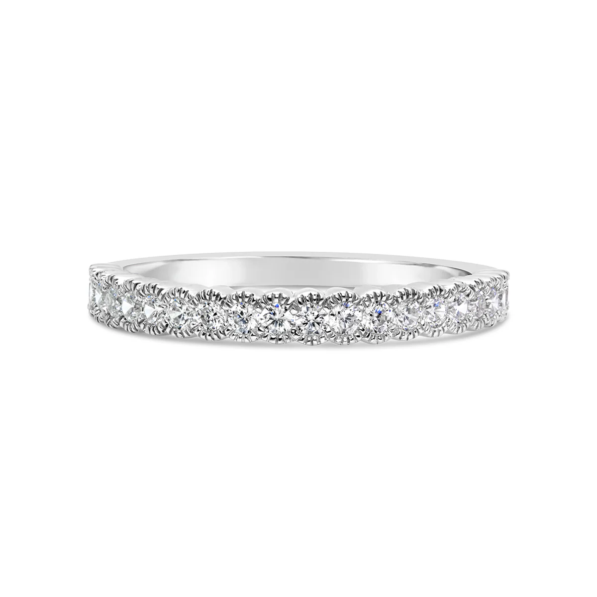 Vintage inspired Diamond Wedding Band - CR3667 - Image 3